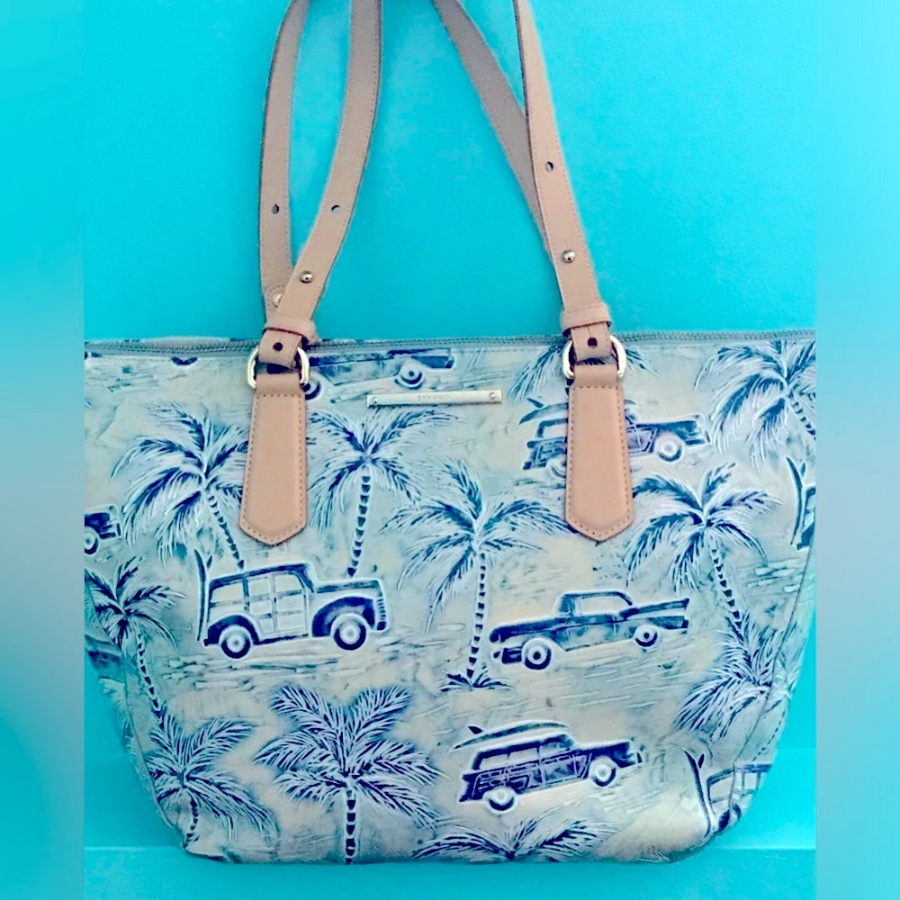Brahmin Medium Asher in Sky Blue Copa Cabana